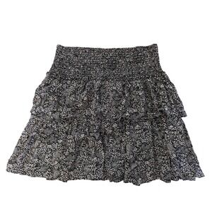 Anthropologie Jennalyn Tiered Ruffled Mini Skirt … - image 1